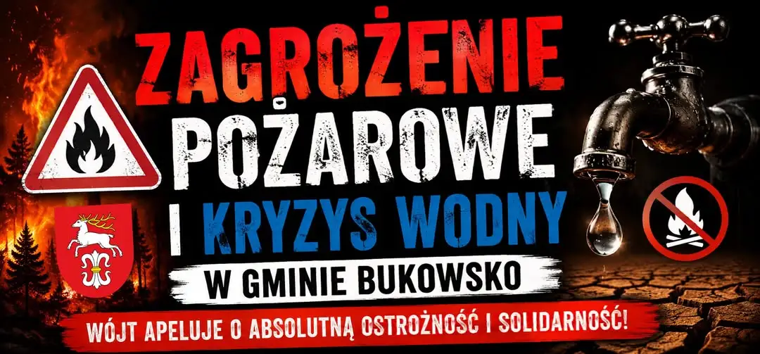 Kryzys wodny w gminie Bukowsko: zakaz używania ognia i apel o pomoc sąsiedzką