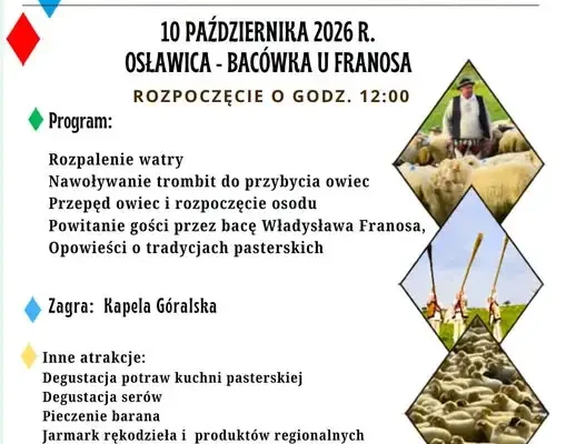 Jesień na pasterskim szlaku – wydarzenie w Osławicy już 10 października