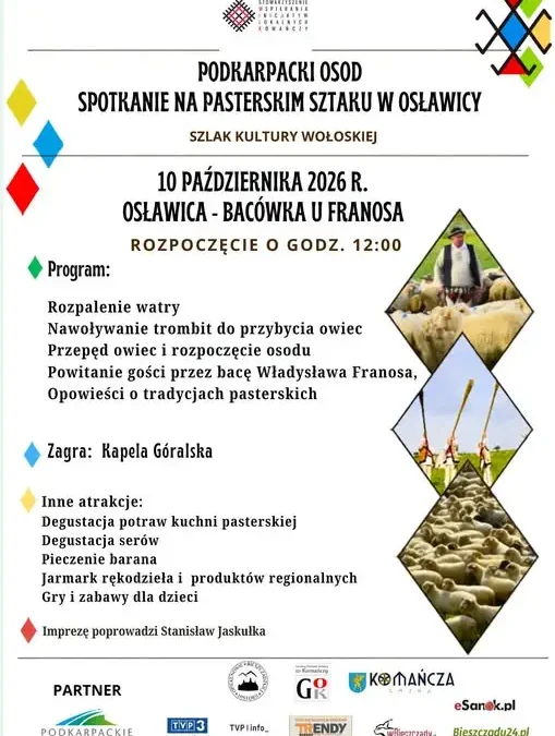 Jesień na pasterskim szlaku – wydarzenie w Osławicy już 10 października