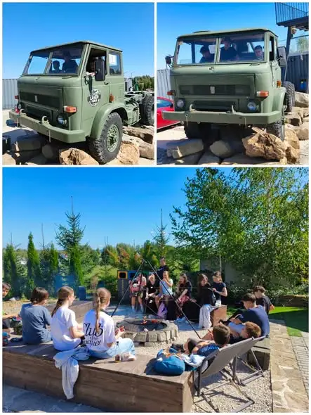 Klasa 7B z Sanoka na integracji w Laser Force w Kostarowcach