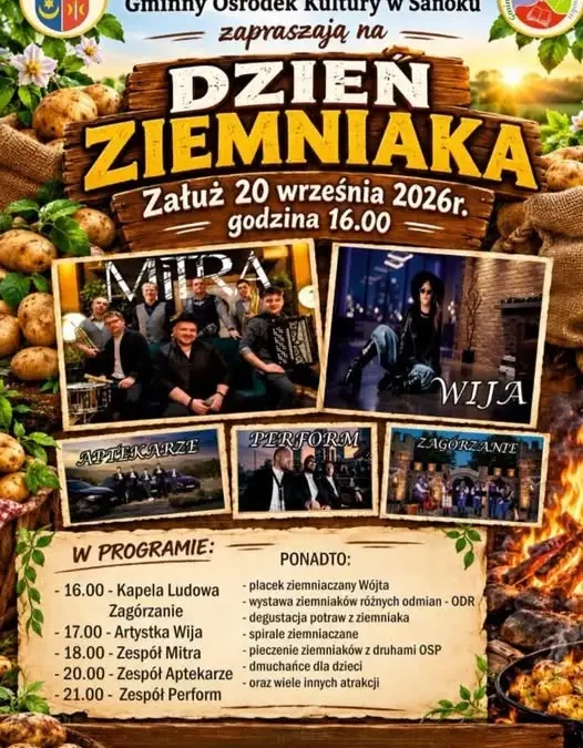 Święto Ziemniaka w Załużu – muzyka, smaki i zabawa dla całej gminy