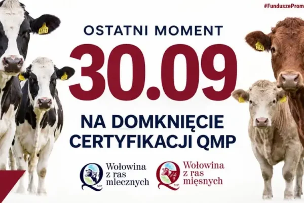 Rolnicy z dopłatami QMP mają czas tylko do 30 września