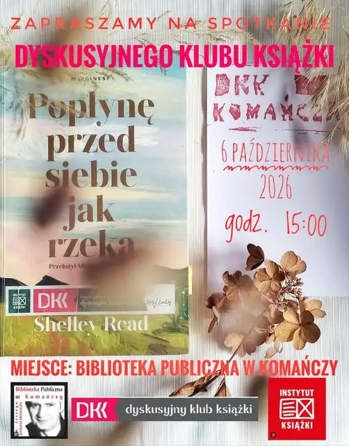 Dyskusyjny Klub Książki w Komańczy zaprasza na październikowe spotkanie