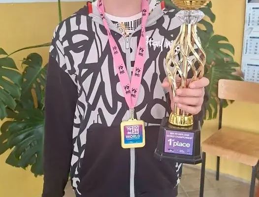 Kacper Chorążak ze Sanoka zdobył tytuł mistrza świata IBFF Fit Kids w Chorwacji