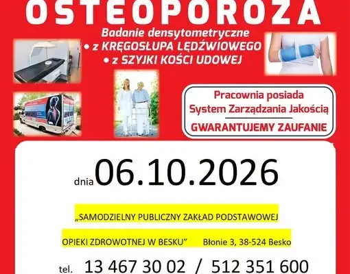 Osteobus w Besku – bezpłatna? Nie, ale tania diagnostyka kości