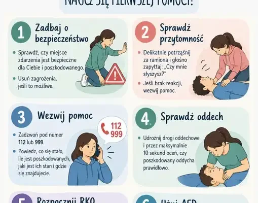 Szkolenie z pierwszej pomocy w klasie 7C – uczniowie uczą się ratować życie