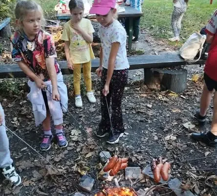 Jesienne ognisko świetlicy szkolnej w Posadzie Zarszyńskiej