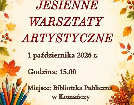 Jesienne warsztaty artystyczne dla dzieci w Komańczy