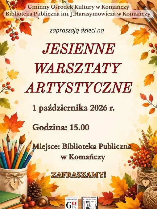 Jesienne warsztaty artystyczne dla dzieci w Komańczy