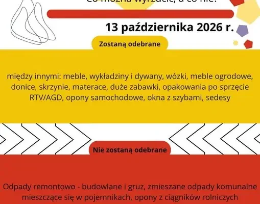 Gmina Tyrawa Wołoska: zbiórka odpadów wielkogabarytowych już 13 października
