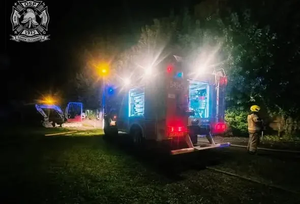 Pożar piwnicy w bloku przy Alei Szwajcarii w Sanoku