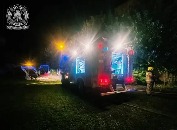 Pożar piwnicy w bloku przy Alei Szwajcarii w Sanoku