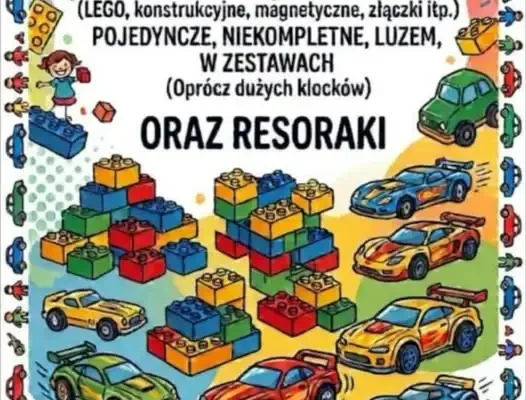 Sanok: Rada Rodziców SP9 zbiera klocki LEGO i resoraki dla szkolnej świetlicy