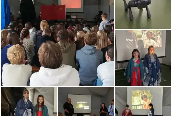 Podróżnik z grupy „Trzask” zabrał uczniów w wirtualną podróż po Chinach