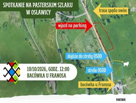 Osod w Osławicy: mapa dojazdu i parkingów na sobotni redyk owiec