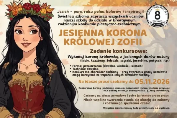Jesienny konkurs plastyczny w świetlicy szkolnej – wykonaj koronę z darów natury