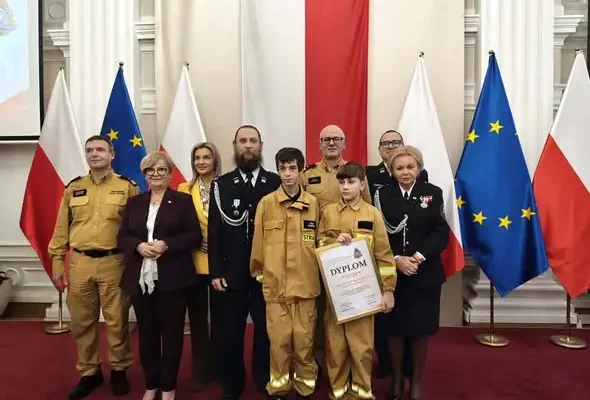 Młodzieżowa Drużyna Pożarnicza z Beska wyróżniona w Rzeszowie