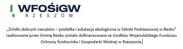 Poidełka w Szkole Podstawowej w Besku promują picie wody z sieci