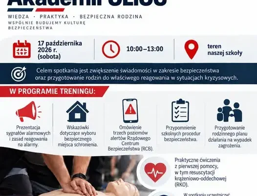 Krajowy Trening Rodzinny w szkole – już 17 października