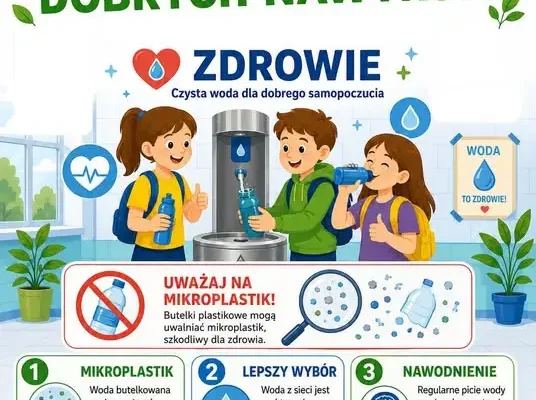 Nowe poidełka w Szkole Podstawowej w Besku promują zdrowe nawyki