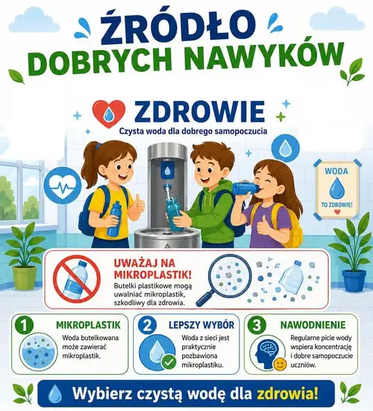 Nowe poidełka w Szkole Podstawowej w Besku promują zdrowe nawyki
