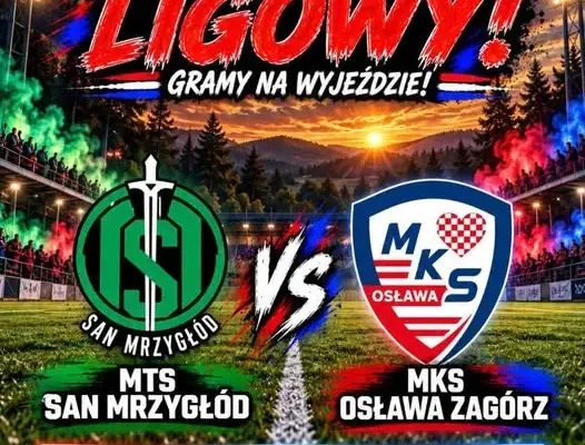 MKS Osława Zagórz zagra na wyjeździe z MTS San Mrzygłód w X kolejce B-klasy