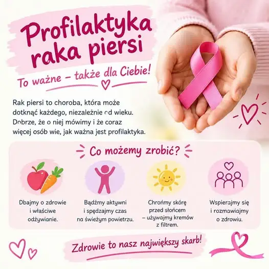 Październik miesiącem świadomości raka piersi – szkoła promuje profilaktykę