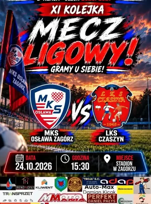 Osława Zagórz kończy rundę jesienną meczem z LKS Czaszyn