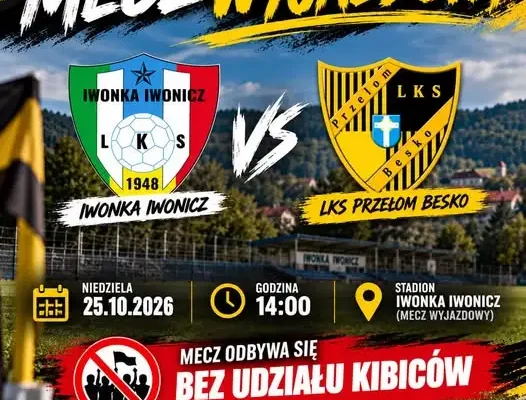 Przełom Besko zagra w Iwoniczu bez kibiców. Mecz już w niedzielę