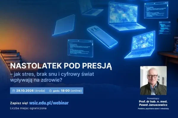 Webinar o zdrowiu psychicznym nastolatków – zaproszenie dla rodziców, nauczycieli i uczniów