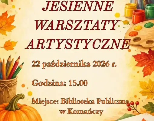 Jesienne warsztaty artystyczne w Bibliotece Publicznej w Komańczy