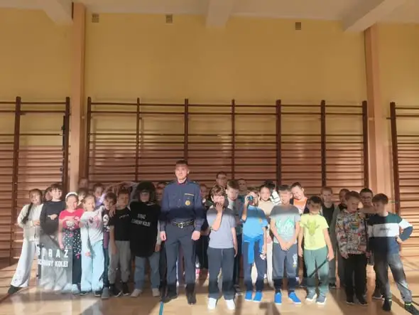 Straż Ochrony Kolei uczyła dzieci bezpieczeństwa na torach